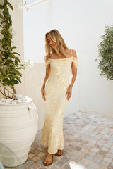 Off The Record Maxi Dress Yellow