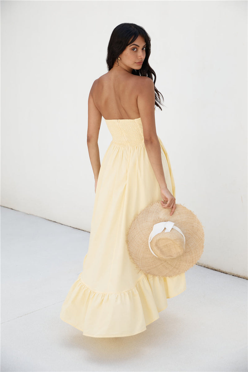 Love In The Summer Maxi Dress Yellow