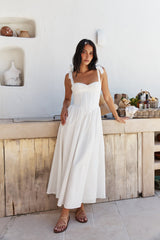 December Dawn Midi Dress White