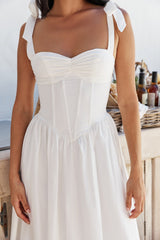 December Dawn Midi Dress White