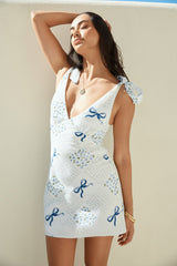 Sixth Sense Mini Dress Blue