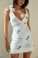 Sixth Sense Mini Dress Blue