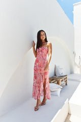 Majorca Strapless Midi Pink