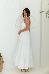 By Your Side Maxi Dress White