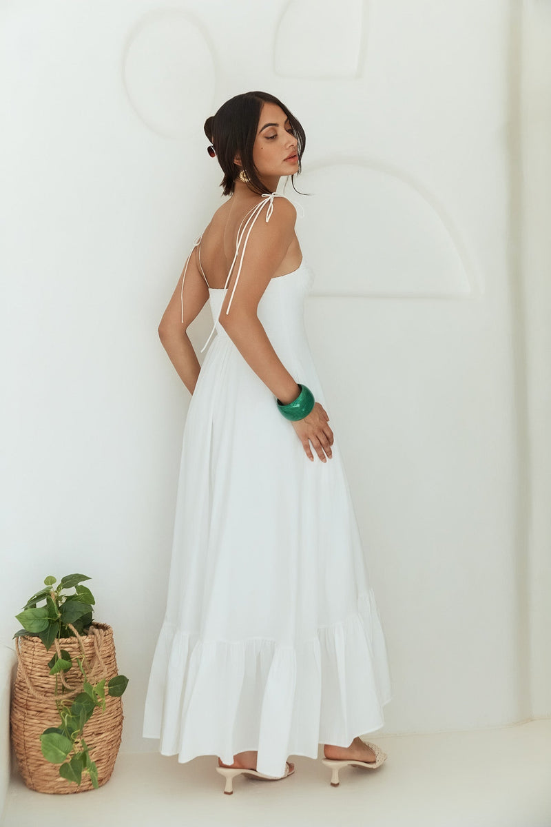 By Your Side Maxi Dress White