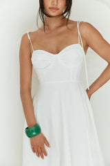 By Your Side Maxi Dress White