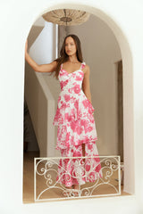 Ocean Mist Midi Dress Pink