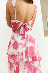 Ocean Mist Midi Dress Pink