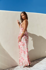 Rosé Rendezvous Maxi Dress Red