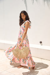 Blossoming Love Maxi Dress Pink