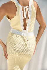 Lisbon Lover Knit Maxi Dress Yellow
