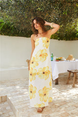 Daydream Daze Strapless Maxi Dress Print