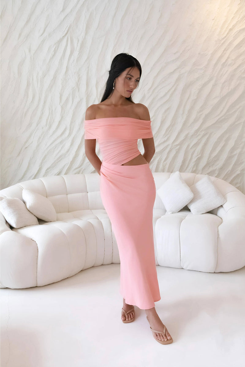 Coastal Reverie Maxi Dress Pink