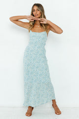 In The Air Maxi Dress Blue