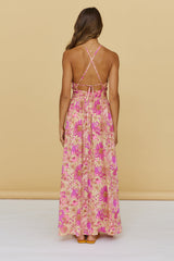 Sunset Shadows Maxi Dress Purple