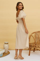 Delfino Maxi Dress Tan