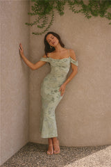 Tropical Tide Maxi Dress Green