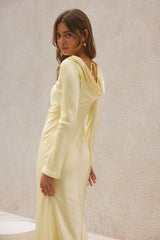 Forget Me Not Satin Maxi Dress Butter