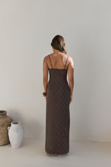 Riviera Nights Maxi Dress Chocolate