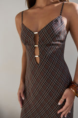 Riviera Nights Maxi Dress Chocolate