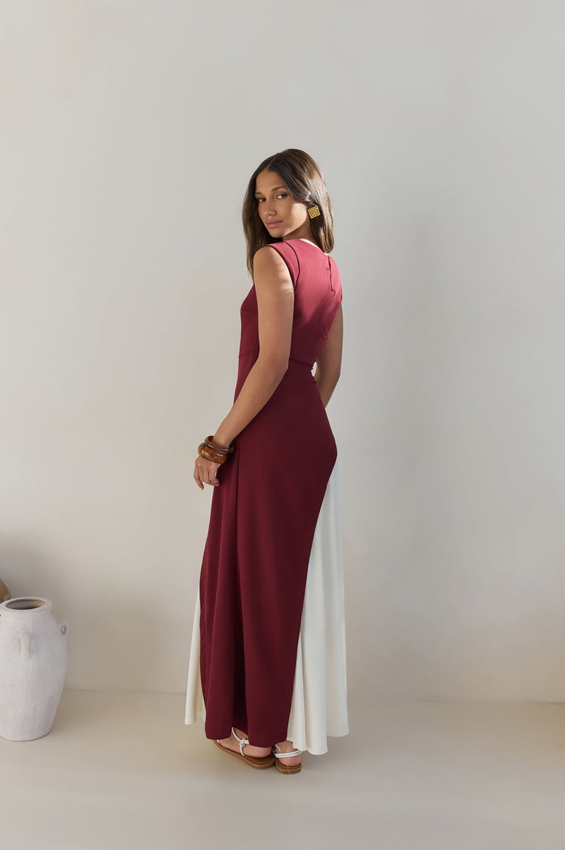 Forever A Star Maxi Dress Wine