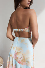 Beyond The Glow Strapless Maxi Dress Print