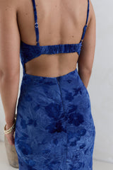 Wander In Style Maxi Dress Blue