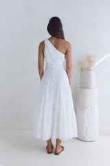 Snowy Mountain Maxi Dress White