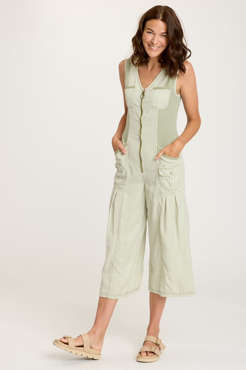 Soft Twill Macgowan Wide Leg Cargo Jumpsuit