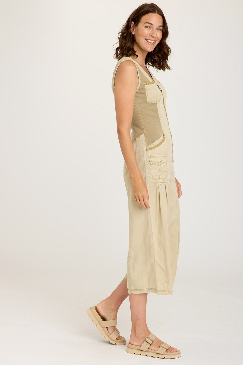 Soft Twill Macgowan Wide Leg Cargo Jumpsuit