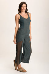 Anamita Linen/Crochet Jumpsuit
