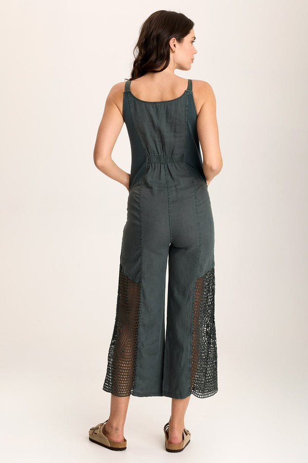 Anamita Linen/Crochet Jumpsuit