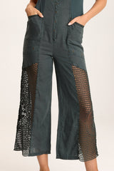 Anamita Linen/Crochet Jumpsuit