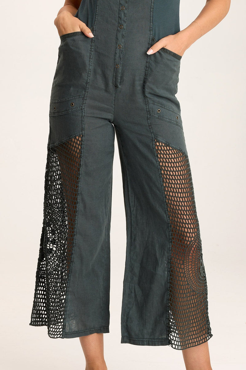 Anamita Linen/Crochet Jumpsuit