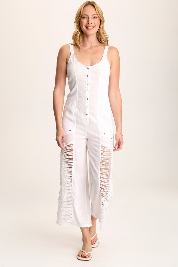 Anamita Linen/Crochet Jumpsuit