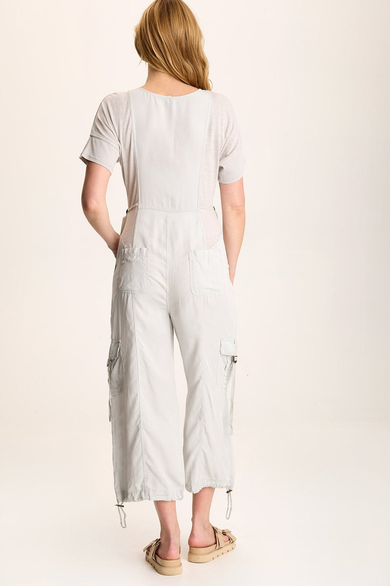Naveen Short Sleeve Twill Banded Jumpsuit