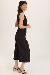 Linen Macgowan Wide Leg Cargo Jumpsuit