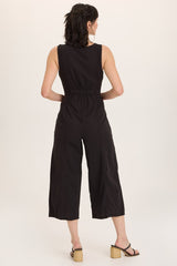 Linen Macgowan Wide Leg Cargo Jumpsuit