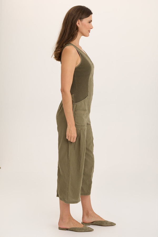 Linen Macgowan Wide Leg Cargo Jumpsuit