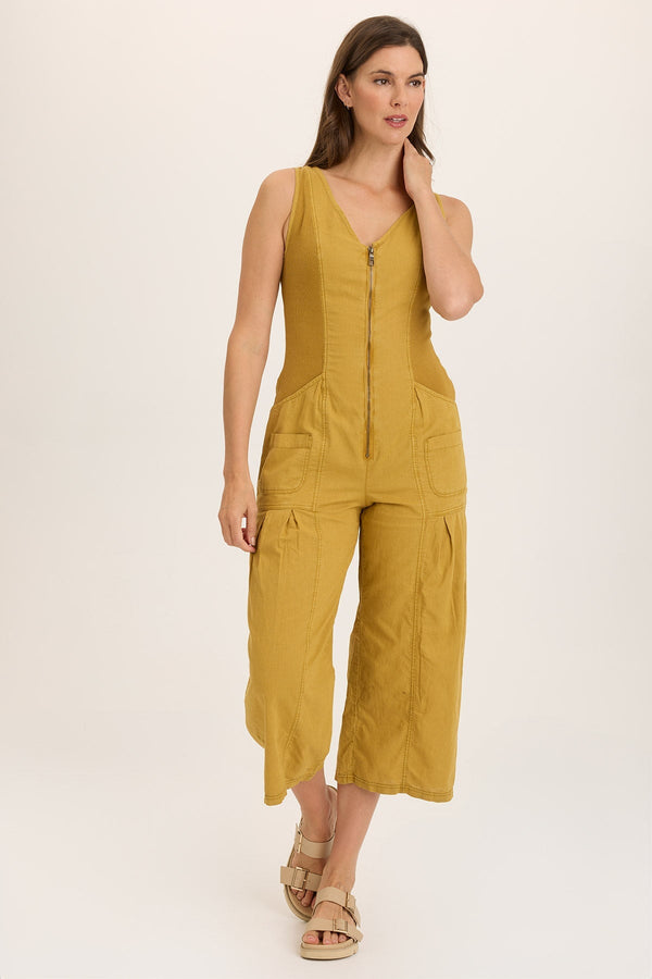 Linen Macgowan Wide Leg Cargo Jumpsuit