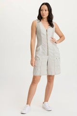 Montgomery Twill Zip-up Romper