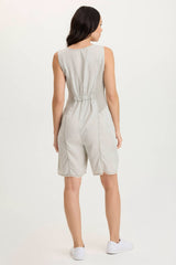 Montgomery Twill Zip-up Romper