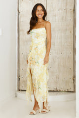 Poetic Charm Midi Dress Yellow