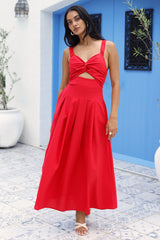 Cherry Kisses Maxi Dress Red