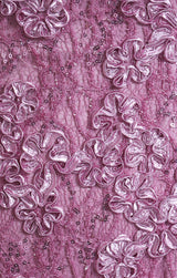 Midi Lace Soutache Dress with Sweetheart Neckline