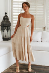 Got The Sun Maxi Dress Beige