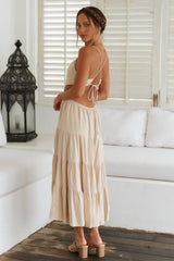 Got The Sun Maxi Dress Beige