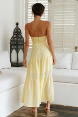 Free Falling Maxi Dress Yellow