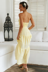 Free Falling Maxi Dress Yellow