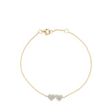 Diamond Hearts Bracelet